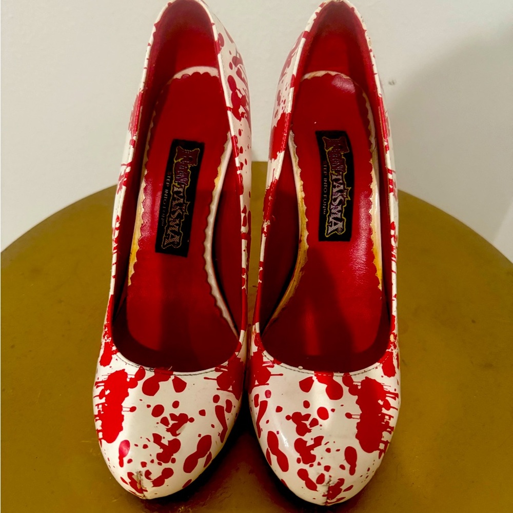 FunTasma blood spatter heels